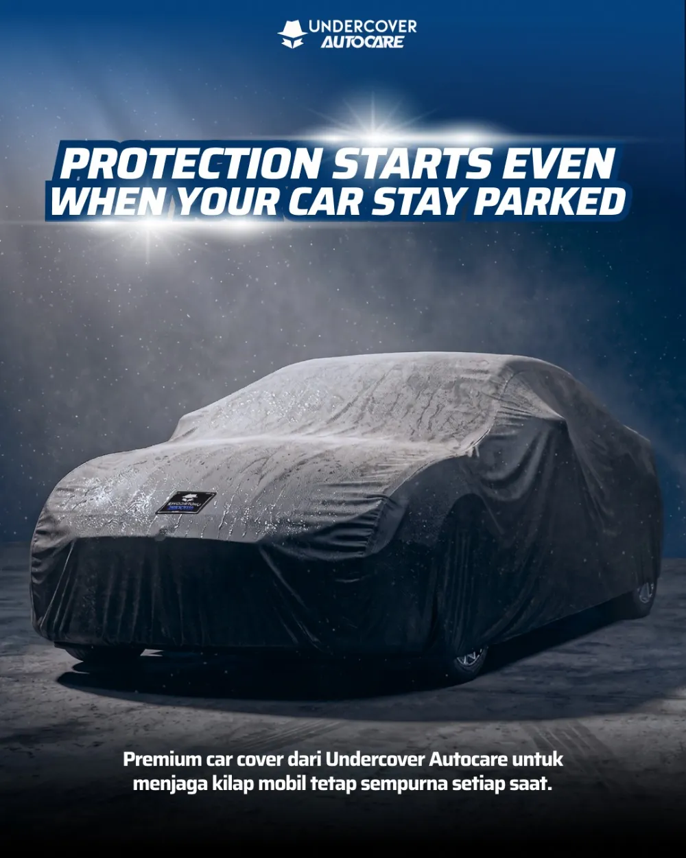 Cover mobil melindungi saat mobil terparkir