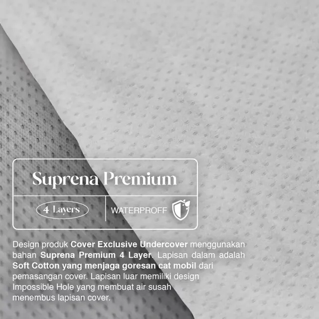 Bahan Suprena Premium 4 lapis cover Exclusive